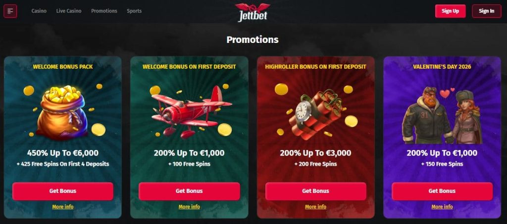 jettbet casino promotions
